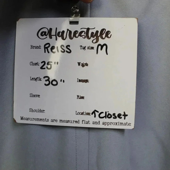 REISS oversized boxy periwinkle Hallie wool/cashmere coat med - Picture 11 of 12